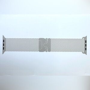 Apple iWatch 49mm NATURAL Titanium Milanese Loop size "M" for Ultra2 Sealed, New